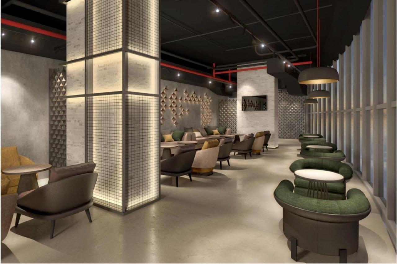 Element By Westin West Bay Doha Hotel Екстериор снимка The interior of the lounge