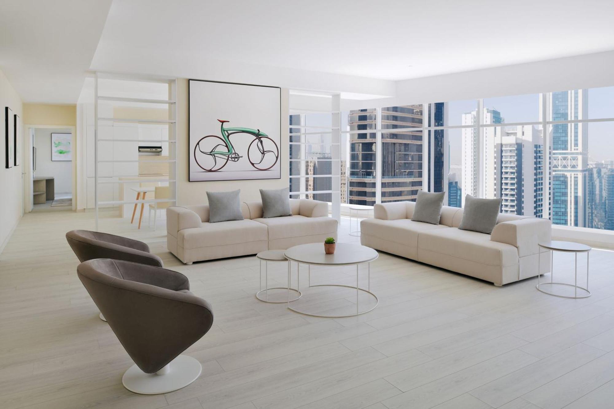 Element By Westin West Bay Doha Hotel Екстериор снимка The interior of a typical condominium