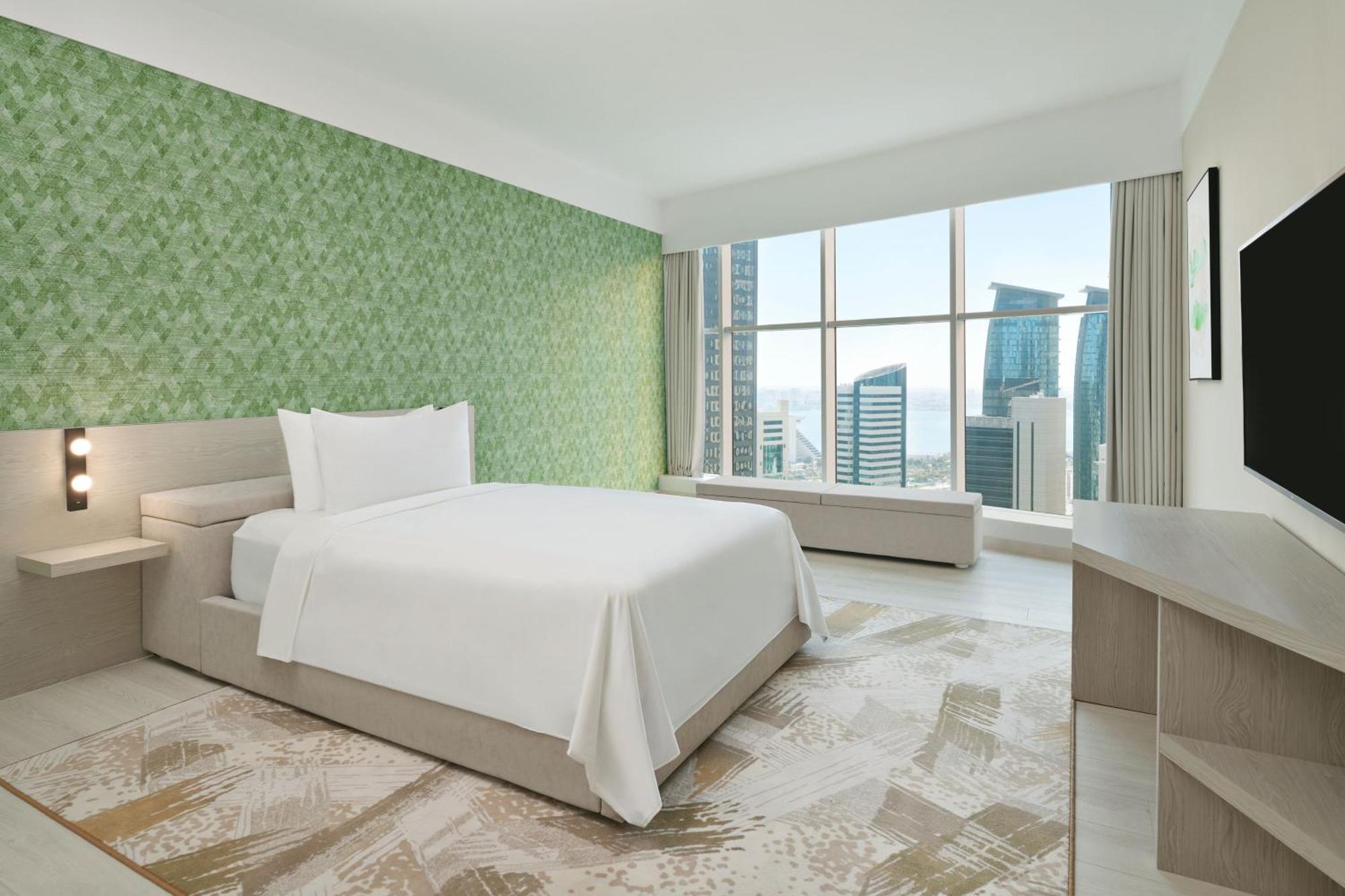 Element By Westin West Bay Doha Hotel Екстериор снимка A guest room at the hotel